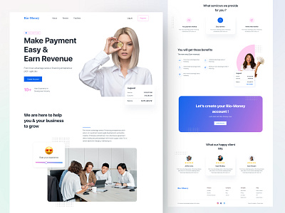 Fintech Landing Page credit card cryptocurrency design finance fintech fintech app fintech web landing landing page landingpage online banking online payment payments ui uiux ux ux design web webdesign website