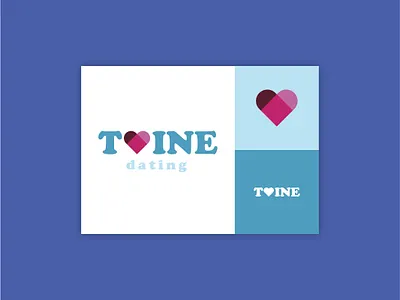 Daily Logo Challenge - Twine branding cooper black daily logo challenge dating design graphic design illustrator logo logo design