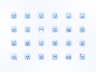 Doc-face Icon Pack document emoji face file icon