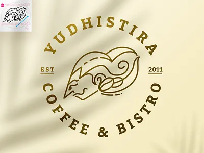 ☕ YUDHISTIRA COFFEE & BISTRO - Logo Design ☕ bistro branding business cafe coffee coffee shop creative design graphicdesign identity illustrator letter logo logo design logo designer logos minimalist modern ui vector