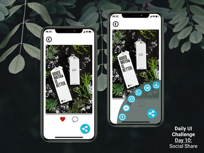 Daily UI - 010: Social Share app design figma graphic design ui ui design