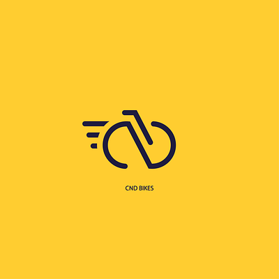 CND Bikes branding design icon illustration logo vector