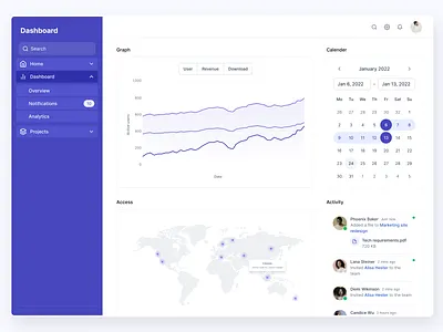 Day 38 - Calender calender dashboard ui design user interface web