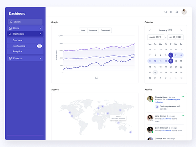 Day 38 - Calender calender dashboard ui design user interface web