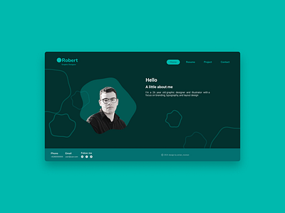 Portfolio web design app dark ui design illustration ui ux