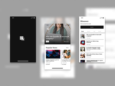 Newest - News App app dark frontend mobile news ui ux