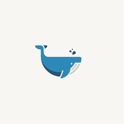 Whale logo branding design icon illustration logo vector