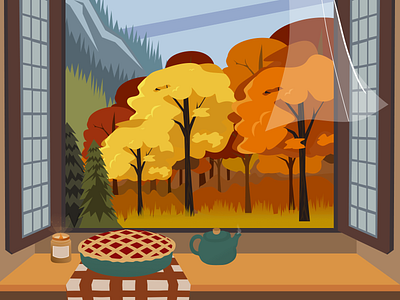 Autumn Story - Illustration art design flat graphic design illustration illustration art illustrator ui vector