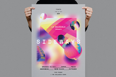 Sideways Poster / Flyer catalog clean design electronic flyer flyer poster graphic design illustration indesign magazine minimal modern music poster poster flyer print printable sideways simple template