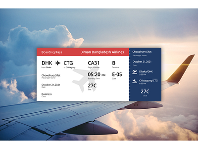 Boarding Pass 024 dailyui