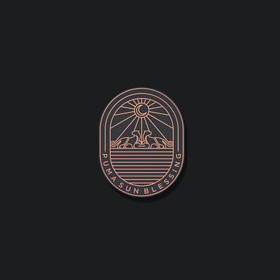 PUMA SUNBLESSING MONOLINE LOGO 3d animation branding design graphic design illustration logo motion graphics ui vector