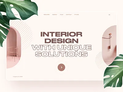 Interior agency agency branding concept digital interior minimal photos promo web website