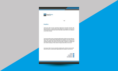 Letterhead Template Design. modern