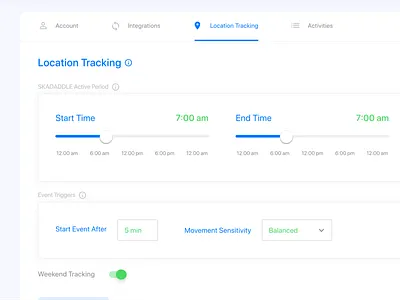 skadaddle | location tracking