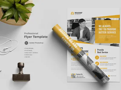 Flyer Template-04 flat design flyer design modern design professional design