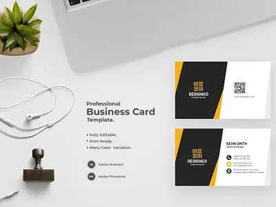 Professional Business Card-12 design flat design modern design professional business card professional design visiting card visiting card design visitingcard