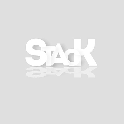 stack branding design logo typography