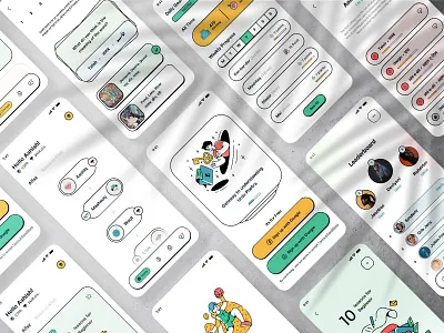 Aamozish - Urdu Learning Platform app design education game illustration learning learning app logo minimal mobile mobile app quiz quiz app results score study ui uiux web win