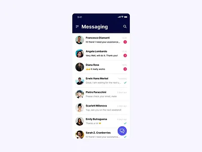 Direct Messaging UI & Interaction Prototype direct messaging interaction design interaction prototype interactive prototype messenger app prototype user experience user interface