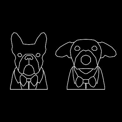 dogs design dog dogs illustration logo vector