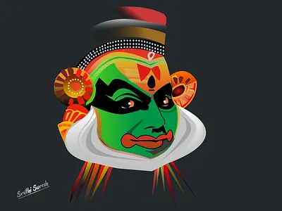 kathakali vector art