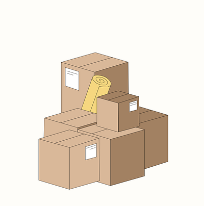 A delivery package illustration illustration