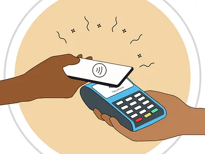 NFC payment illustration illustration