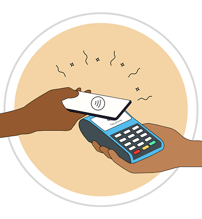 NFC payment illustration illustration