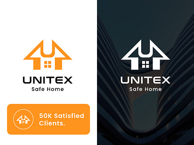 'Unitex Home' Real Estate Logo Design. construction logo home related logo housing logo minimalist logo modern logo real estate sa logodesign5 saxpro trendy real estate logo u letter logo