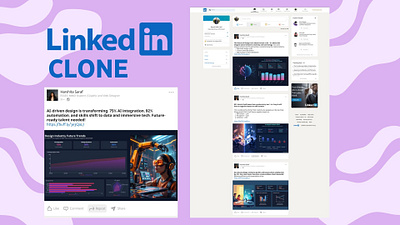 Linkedin Clone: In the Age of AI Posts ai figma linkedin clone ui webdesign