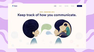 Talk Website Design figma graphic graphic design illustration mental health webdesign