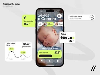 Baby Care Mobile iOS App green