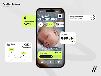 Baby Care Mobile iOS App green