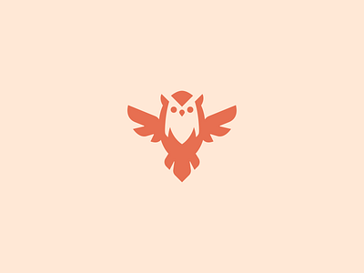 Minimalist Owl bird clean cute design feminine logo mascot minimal minimalist modern owl pet vector
