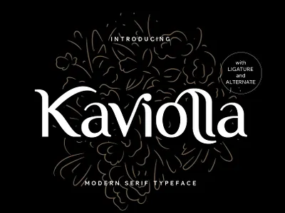 Kaviolla Font branding design font hand lettering handlettering illustration lettering logo typography ui