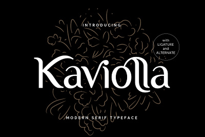 Kaviolla Font branding design font hand lettering handlettering illustration lettering logo typography ui