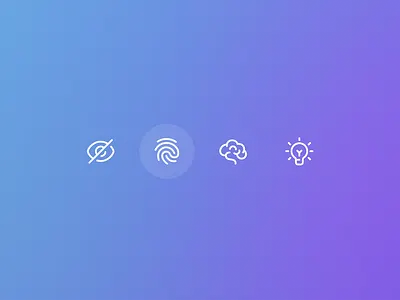 Intelligent Security Icons app branding design experience flat icon icons interface logo minimal ui user ux