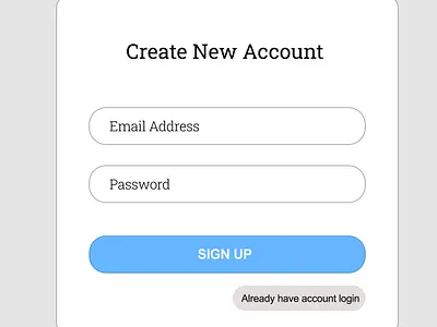 Molequilizer - Sign Up Modal create an account signup ui