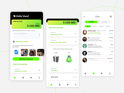 Work Crypto, Earn Crypto app crypto figma finance gradient minimal mobile money neon sketch tech ui ux