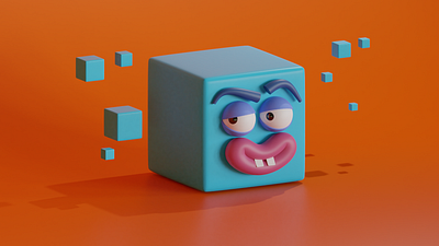 BOX. 3d blender box character