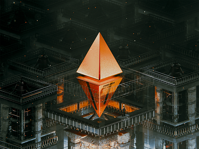 ETH100-#039 3d 3dart adventure blender eevee eth ethereum illustration nft nfts vuesax wantline