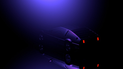 DMC - 001 3d car cinema 4d delorean lighting model purple reflection