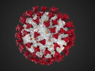 Sars-cov-2 3d animation motion graphics