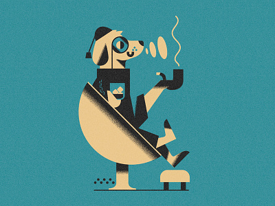 Dog's life - hard life (PSE '21) animals character editorial grain graphic design illustration