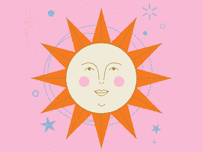 vectober // 21 // sun happy smile stars sun sunshine tarrot