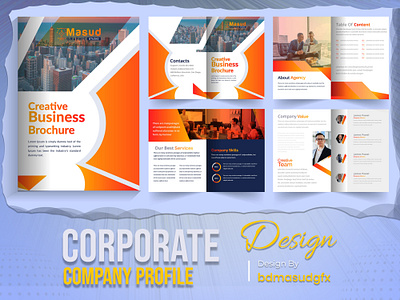 business brochure, company profile or catalog design branding design brochure brochure design business brochure business flyer catalog company profile corporate flyer design flyer flyer designer illustration illustrator logo trifold