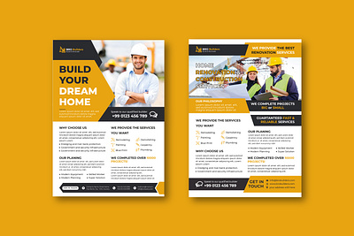 Construction Site Flyer Template Design business flyer company construction construction company construction company flyer construction site contruction flyer corporate flyer design flyer flyer design flyer template site template