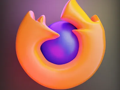 FireFox 3D Icon 3d darkicons3d design download firefox icon illustration