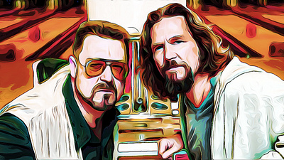 Big Lebowski 2d art big lebowski dude illustration jeff movie ninety niners