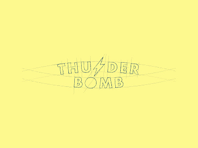 Nice little find while concepting bomb concept graphic letter lightning logo ocean surf surfing wordmark